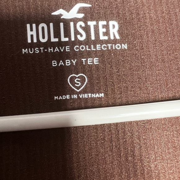 Hollister Baby Tee Crop Top Brown - Picture 6 of 6